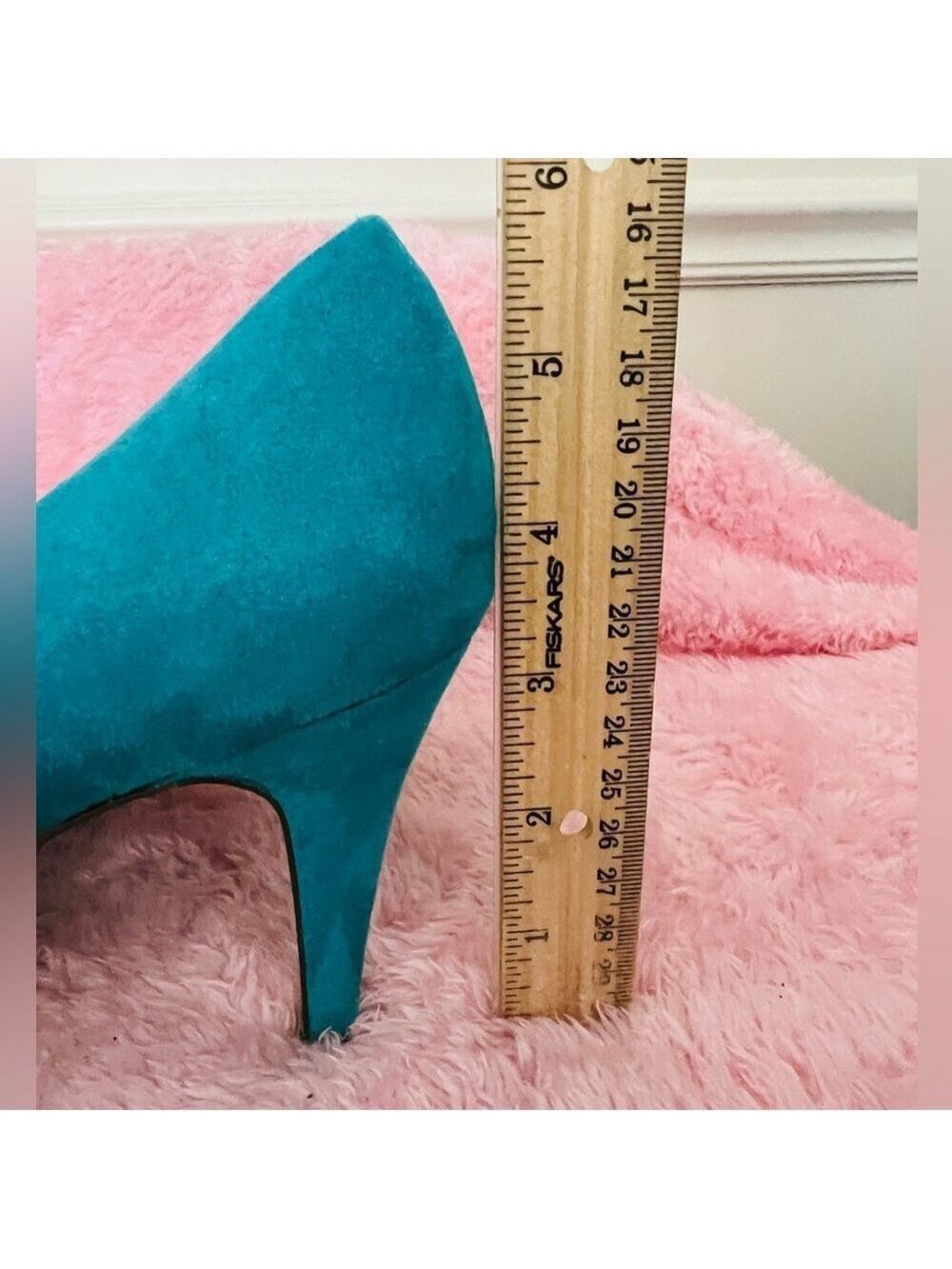 Style & Co Turquoise Suede Pumps Women's Size 9 - Picture 3 of 10